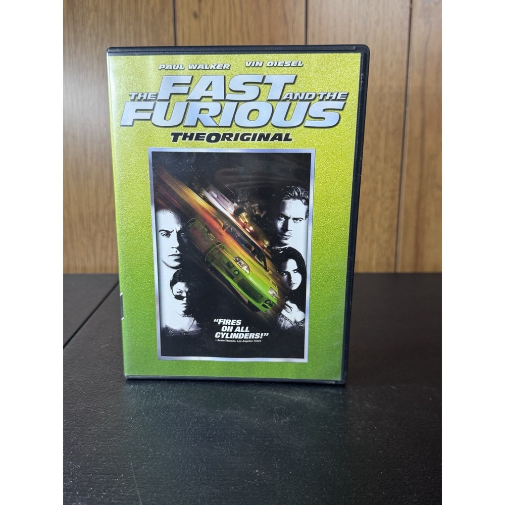 The Fast And The Furious The Original 1 (DVD,‎ 2001) Paul Walker Vin Diesel GOOD